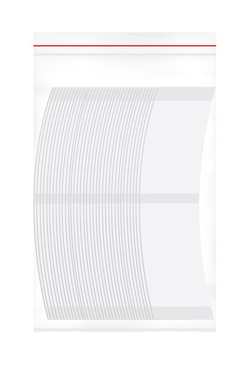 Walker Tape 1522 Clear Mini's™ Protez Saç Bandı Oval 3/4″ x 3″ (1,90 x 7,62 cm) 72 Adet