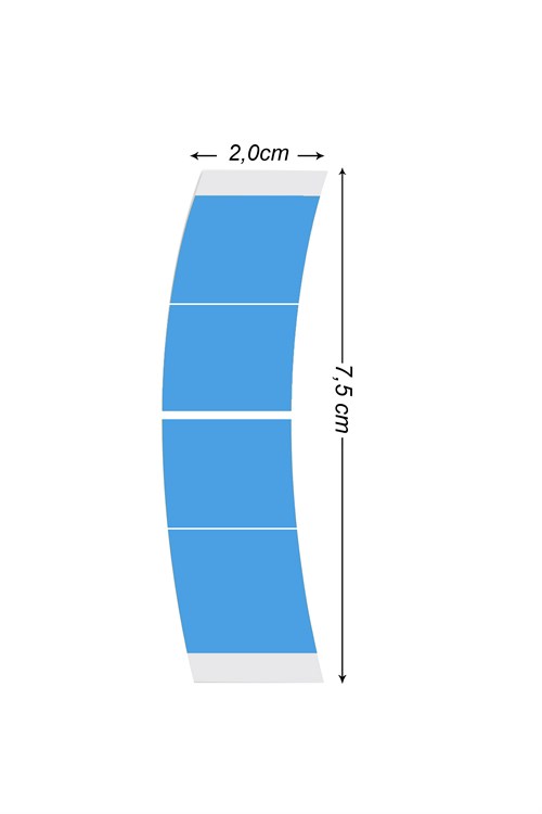 Walker Tape Lace Front Minis™ Protez Saç Bandı Oval 3/4″ x 3″ (1,90 x 7,62 cm) 72 Adet