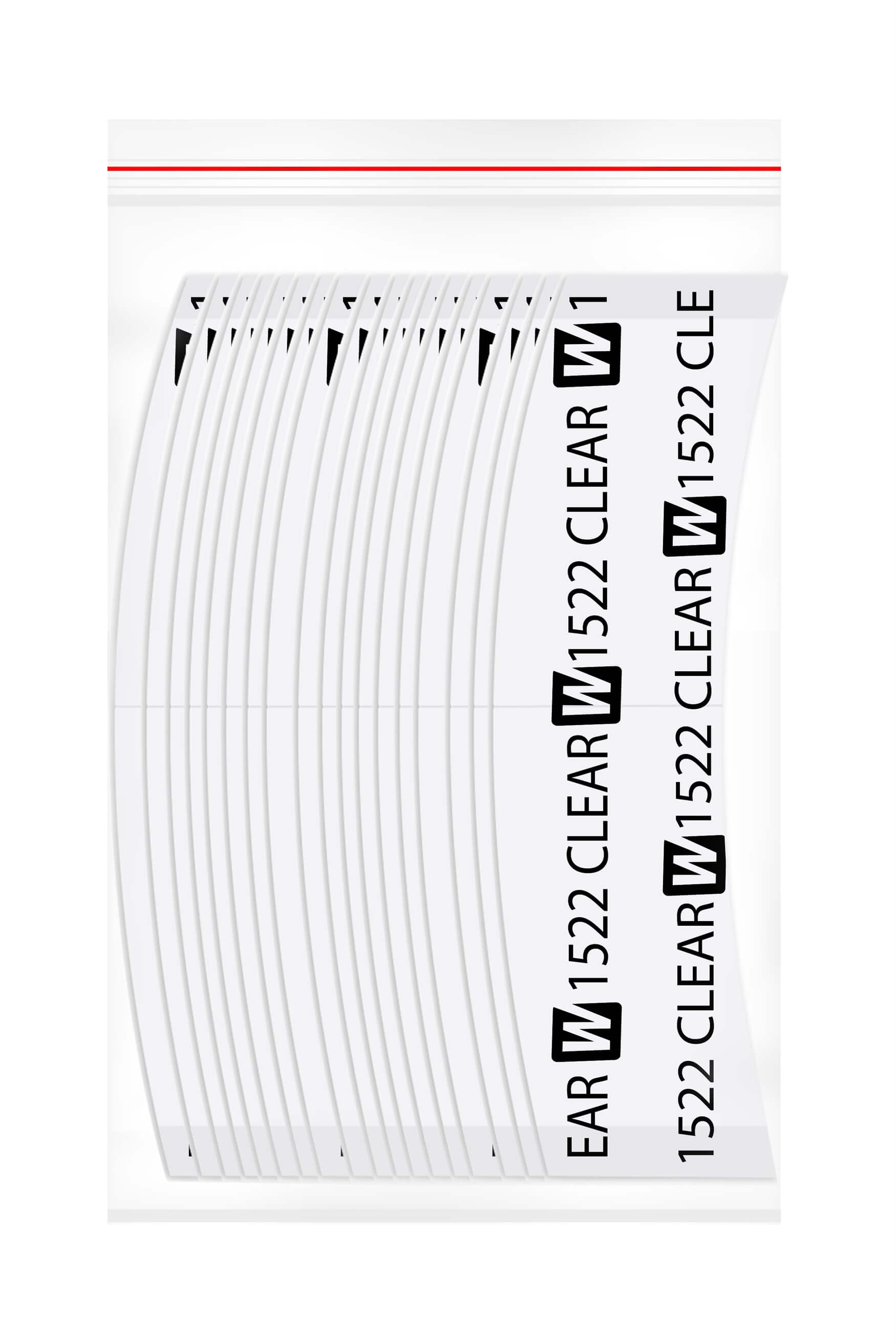 Walker Tape 1522 Clear Mini's™ Protez Saç Bandı Oval 3/4″ x 3″ (1,90 x 7,62 cm) 72 Adet